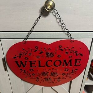 Valentine Tin Heart “Welcome” ❤️❤️